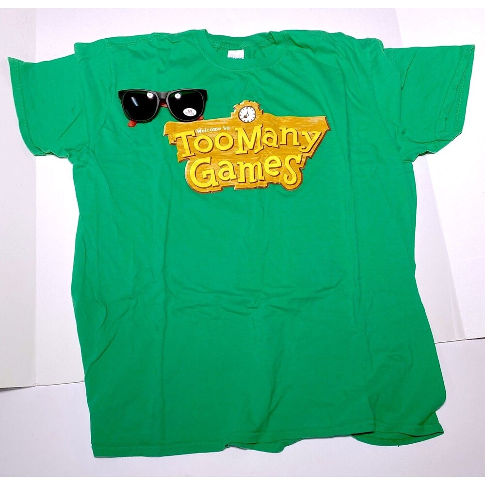 Too Many Games 2019 Video Game Convention Men's XL TShirt & Promo TMG Sunglasses